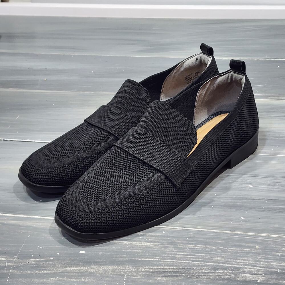 Kelly & Katie‎ Beau Loafer Mesh Fabric Black Size 8.5 M Classic